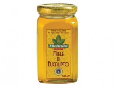 Мед BIOITALIA эвкалиптовый, 500г, 1 штука
