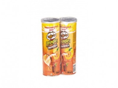 Чипсы PRINGLES со вкусом паприки, 165г, 2 штуки