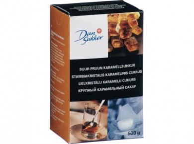 Крупный карамельный сахар DAN SUKKER, 500г, 1 штука