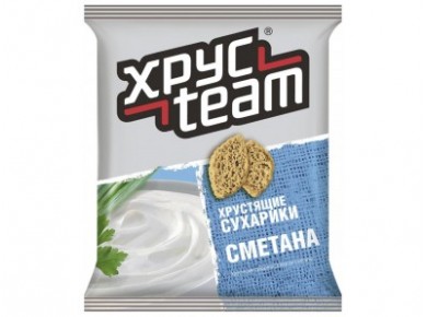 Сухарики ХРУСTEAM 5 вкусов,40г, 6 штук
