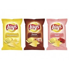 Чипсы LAY`S мах сметана/лук, 80г, 4 штуки