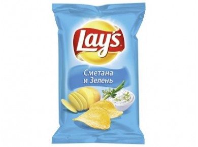 Чипсы LAY`S зеленый лук, 80г, 4 штуки