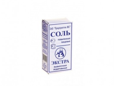 Соль экстра йодированная, 1кг, 1 штука