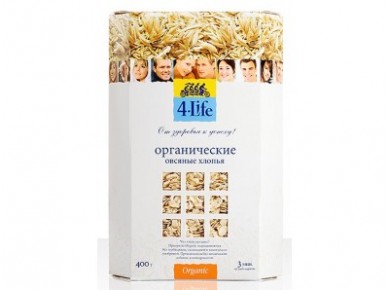 Органические овсяные хлопья 4LIFE, 400г, 1 штука