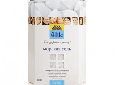 Морская соль 4LIFE мелкая, 1кг, 1 штука