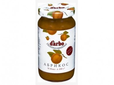 Конфитюр DARBO Абрикос низкокалорийный , 220г, 1 штука