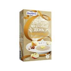 Хлопья МИСТРАЛЬ гречневые, 500г, 2 штуки