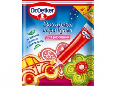 Карандаши сахарные DR. OETKER,76г, 1 штука