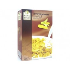 Хлопья кукурузные FINE FOOD Классические, 375г, 1 штука