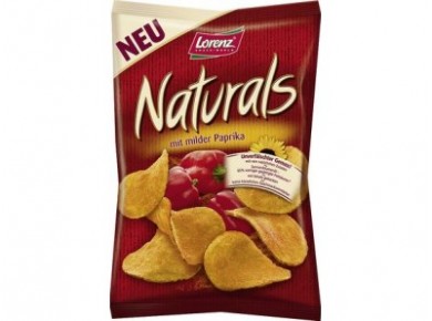Чипсы NATURALS паприка, 110г, 1 штука