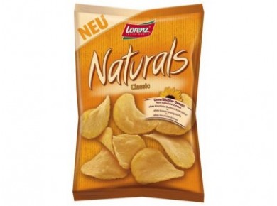 Чипсы NATURALS классические с солью, 110г, 1 штука