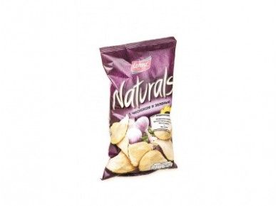 Чипсы NATURALS чеснок/зелень, 110г, 1 штука