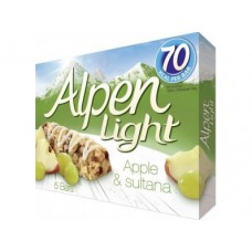 Мюсли ALPEN LIGHT Яблоко/кишмиш, 5*19г, 1 штука