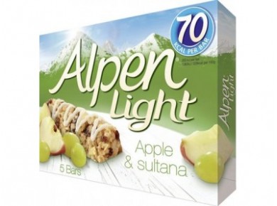 Мюсли ALPEN LIGHT Яблоко/кишмиш, 5*19г, 1 штука