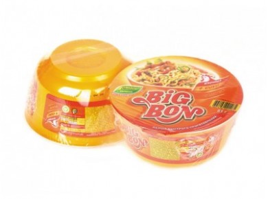Лапша быстрого приготовления BIG BON курица, 85г, 2 штуки