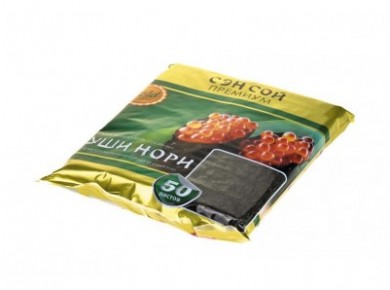 Нори SEN SOY Gold, 50шт* 140 г, 1 штука