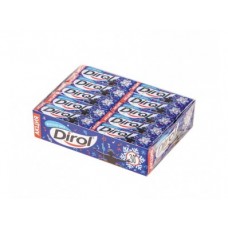 Жевательная резинка DIROL морозная мята, 14г, 30 штук