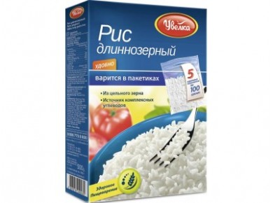Рис длинный УВЕЛКА, в пакете, 100гх5, 2 коробки
