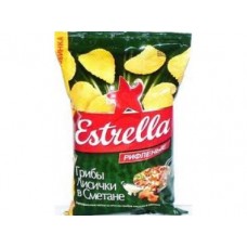 Чипсы ESTRELLA Лисички в сметане, 160г, 1 штука