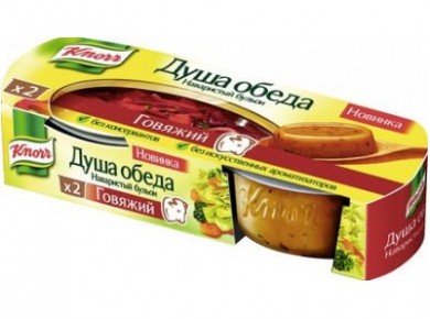 Куриный бульон KNORR душа обеда говяжий, 2х28г, 1 штука