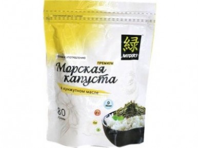 Морская капуста МIDORI с кунжутом, 80г, 1 штука