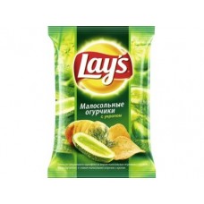 Чипсы LAY`S малосольные огурцы/укроп, 150г, 1 штука