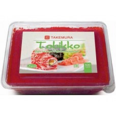 Икра Тобико TAKEMURA Премиум красная, 500г, 1 штука