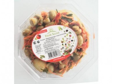 Салат FRESH SECRET шампиньоны, маринованные по-корейски, 400г, 1 штука
