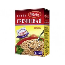 Гречневая крупа ядрица УВЕЛКА, 100гх5, 1 коробка
