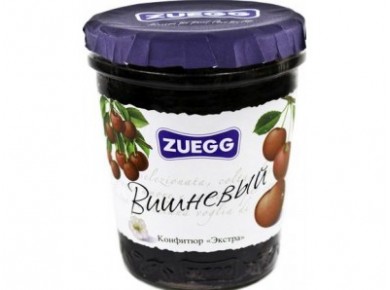 Вишневый конфитюр ZUEGG, 320г, 1 штука