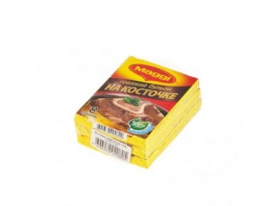 Бульон MAGGI говяжий на косточке,80г, 3 штуки