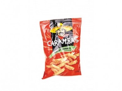 Ролл-чипсы CARAMBAS,томат, 125г, 1 штука