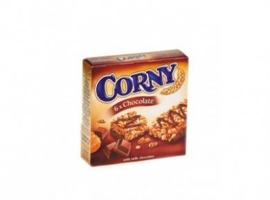 Шоколадный батончик мюсли CORNY молочный шоколад, 6х5г, 1 штука