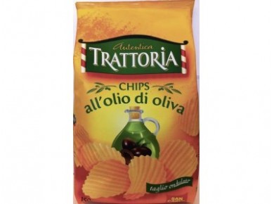 Чипсы TRATTORIA с оливковым маслом, 150г, 1 штука