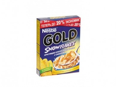 Готовые завтраки хлопья GOLD FLAKES NESTLE,330г, 1 штука