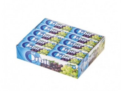 Жевательная резинка ORBIT виноград, 13,6г, 30 штук