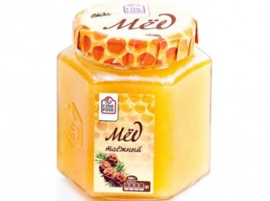 Мед таежный FINE FOOD, 500г, 1 штука