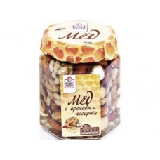 Мед с ореховым ассорти FINE FOOD, 225г, 1 штука