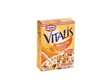 Мюсли хрустящие медовые DR. OETKER, 375г, 1 коробка