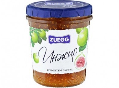 Конфитюр ZUEGG инжир, 330г, 1 штука