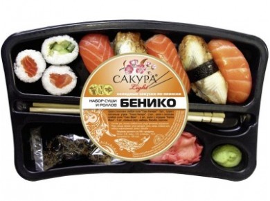 Набор суши САКУРА БЕНИКО-ЛАЙТ, 250г, 1 штука