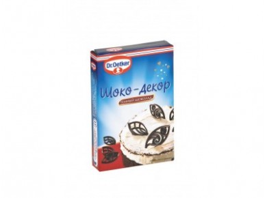 Шокодекор темный шоколад DR. OETKER, 30г, 1 штука