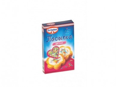 Посыпка цветная DR. OETKER, 80г, 1 штука