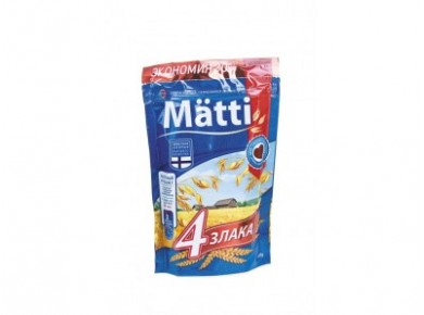 Финские хлопья MATTI  4 злака , 400г, 1 штука