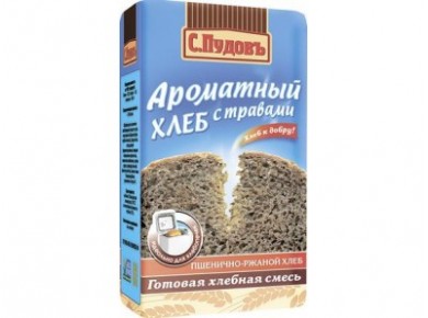 Смесь мучная ароматный хлеб С. ПУДОВЪ, 500г, 1 штука