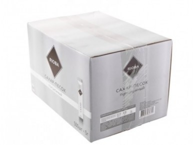 Сахар белый RIOBA, стик, 5г*500уп., 500 штук