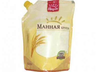 Манная крупа ЕВРОЗЛАК,дпак, 600г, 1 штука