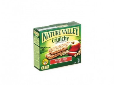Шоколадный батончики мюсли NATURE VALLEY яблоко, 6х42г, 1 штука