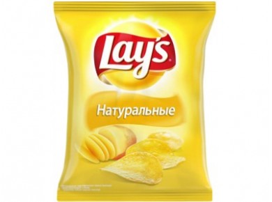 Чипсы LAY`S натуральные с солью, 80г, 1 штука