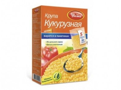Кукурузная крупа УВЕЛКА пакет, 400г, 2 упаковки